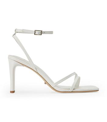 White Tony Bianco Corso Milk Capretto 8.5cm Bridal Heels | APHDF35856