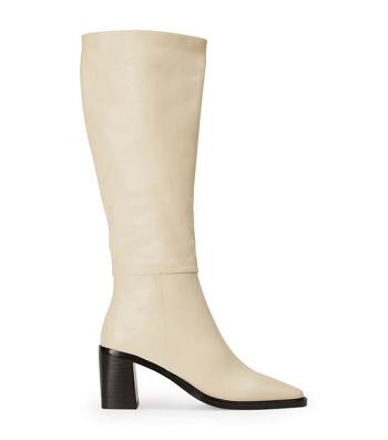 White Tony Bianco Darby Ecru Venice 7.5cm Knee High Boots | PPHER68531