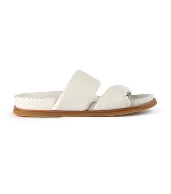 White Tony Bianco Henry Dove Nappa 3.5cm Slides | ZPHNQ29570